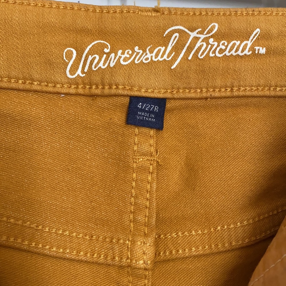 Universal Thread Mustard High Rise Skinny Jeans - Picture 6 of 7
